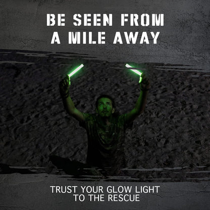 Glow Mind Emergency Glow Sticks, Green, Pack of 12 - view 6