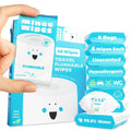 Moonies Compact Travel Flushable Wipes, 8 Packs (48 Wipes)