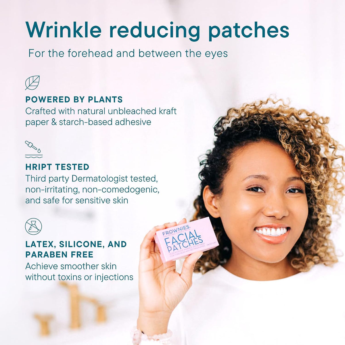 Frownies Forehead and Between Eyes Facial Patches, 144 Count - view 2