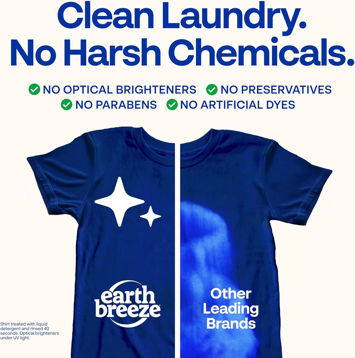 Earth Breeze Laundry Detergent Sheets, Fresh Scent, 60 Loads - view 3