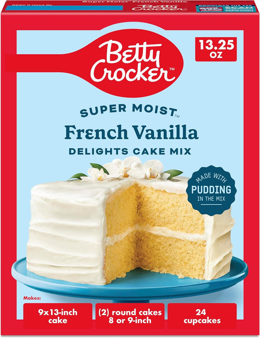 Betty Crocker French Vanilla Super Moist Cake Mix - 375g (13.25 oz)