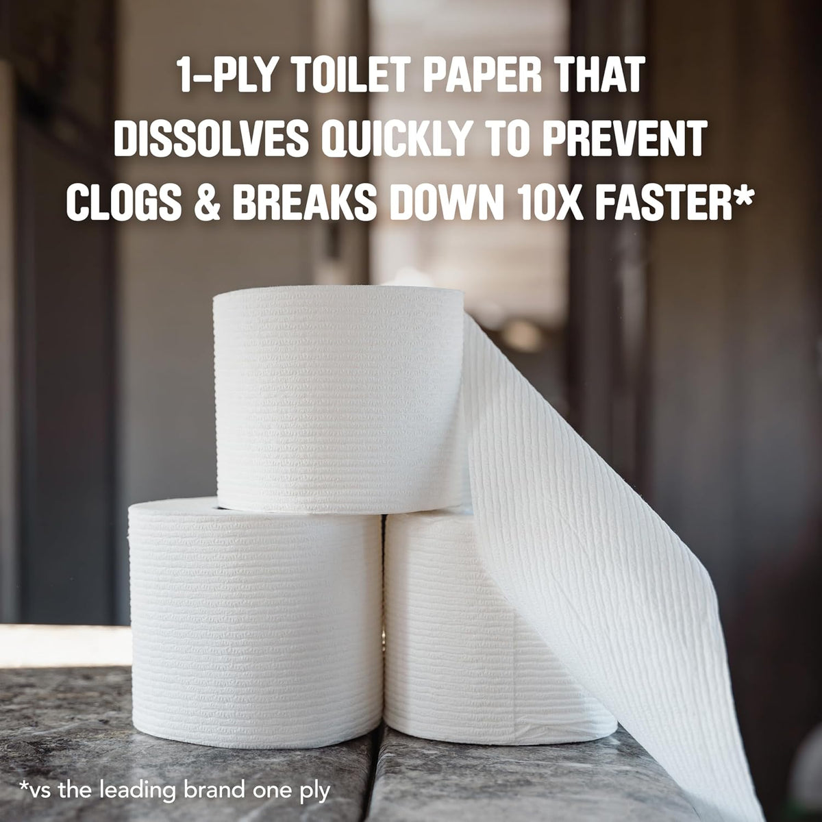 Scott Rapid-Dissolving Toilet Paper, 12 Double Rolls, 231 Sheets Each - view 2