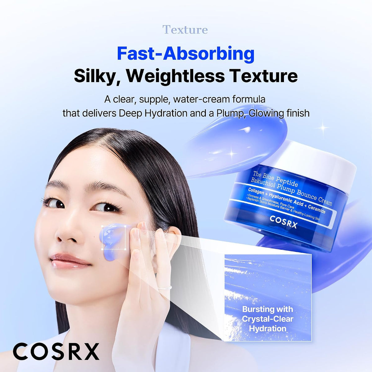 COSRX The Blue Peptide Bakuchiol Plump Bounce Cream 50g - view 4