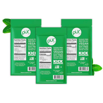 PUR Gum Spearmint Xylitol Chewing Gum, 165 Count (3 x 55) - view 3