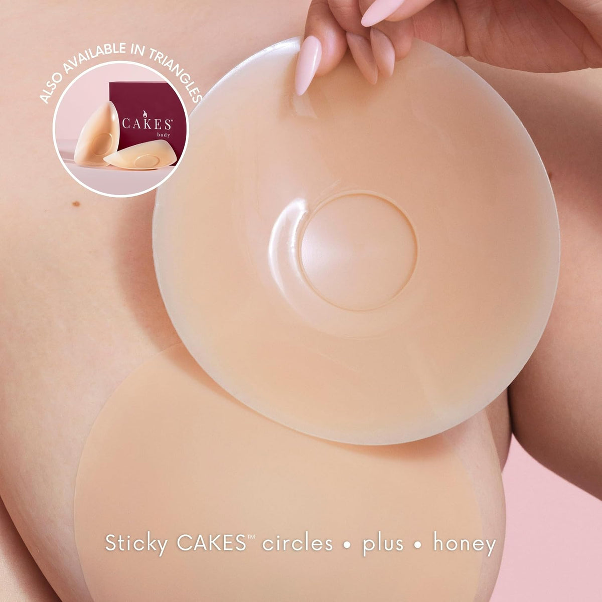 CAKES Body Silicone Nipple Covers, Honey, OG Size (B-DD) - view 2