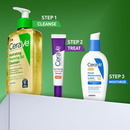 CeraVe Hydrating Foaming Oil Facial Cleanser 237 ml (8 fl oz) - view 6