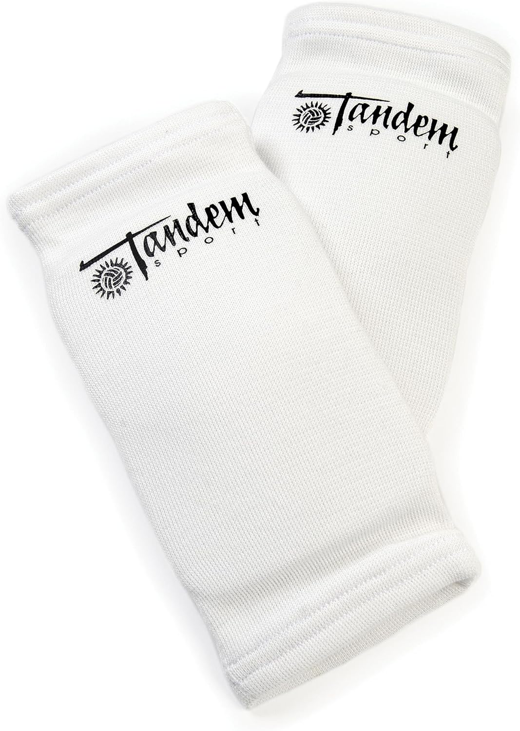 Tandem Sport Volleyball Elbow Pads, White, Pair — product view
