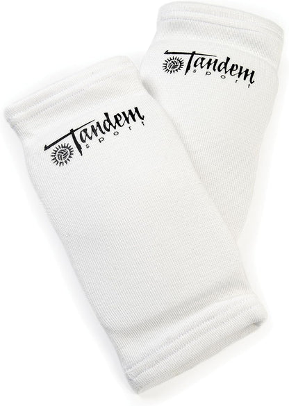 Tandem Sport Volleyball Elbow Pads, White, Pair