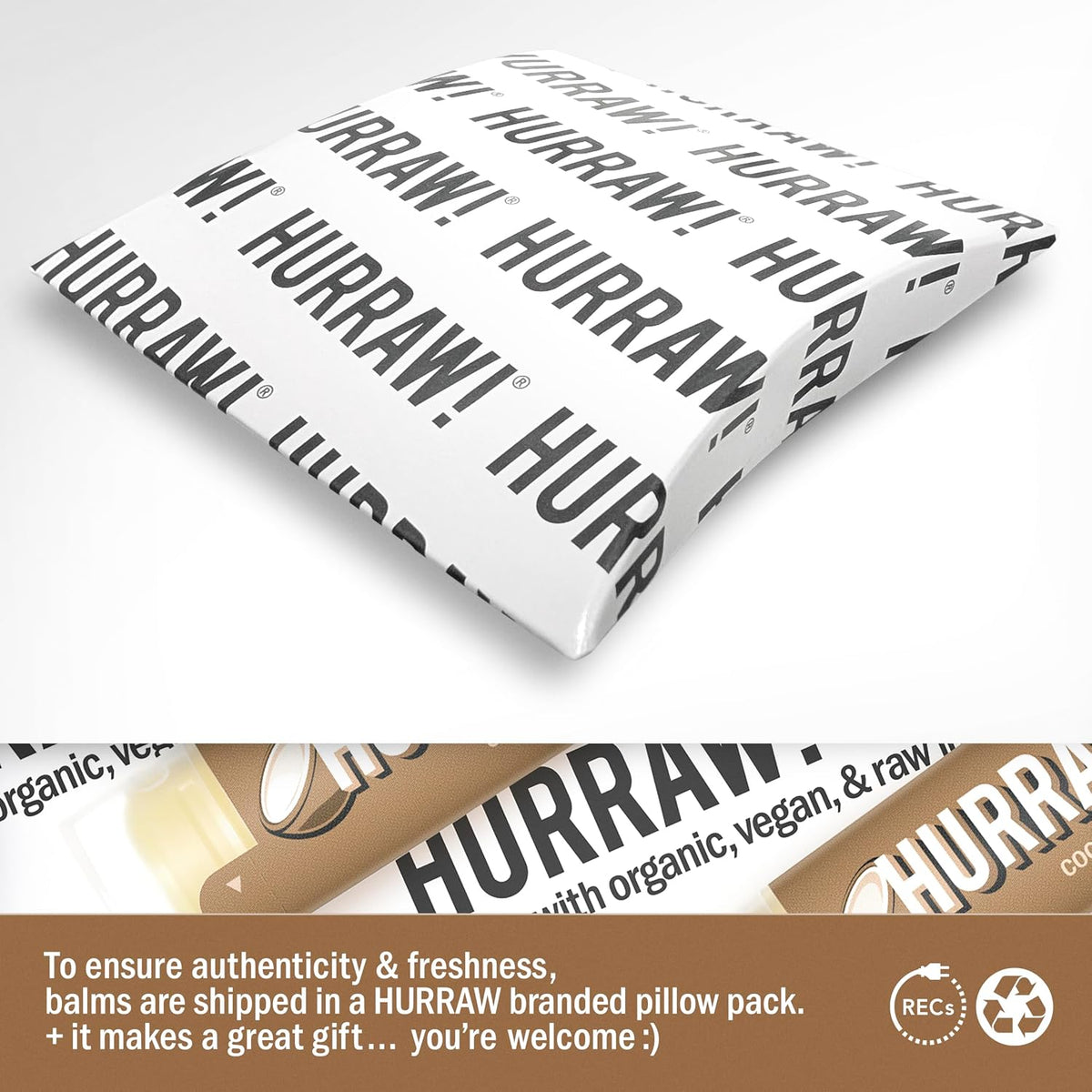Hurraw! Coconut Lip Balm 4.8g - view 4