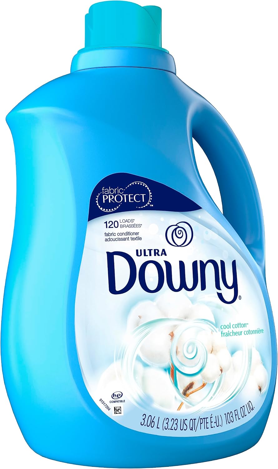 Downy Ultra Liquid Fabric Softener, Cool Cotton Scent, 103 fl oz - view 3