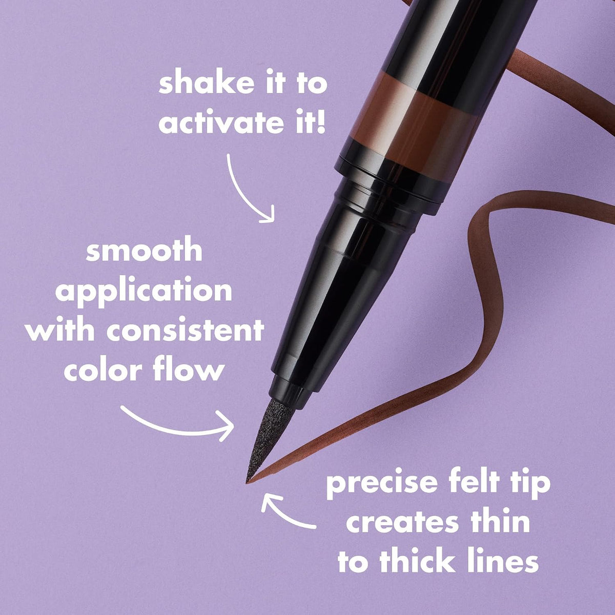 e.l.f. Intense H2O Proof Eyeliner Pen, Black, 0.7 ml - view 3