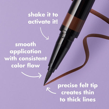 e.l.f. Intense H2O Proof Eyeliner Pen, Black, 0.7 ml - view 3