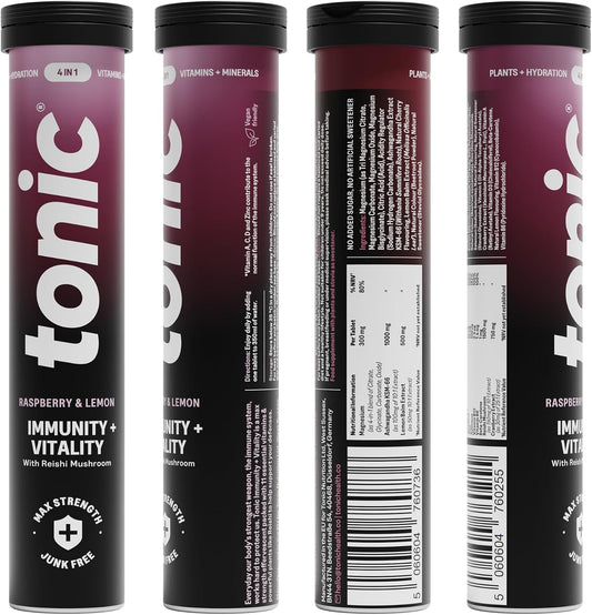 Tonic Health Immunity & Vitality Effervescent Tablets - Raspberry & Lemon (20) - view 2