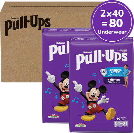 Pull-Ups Boys' Potty Training Pants, Size 5T-6T, 80 Count - view 2