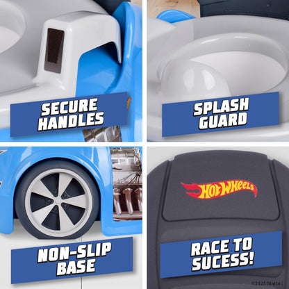 Hot Wheels Blue Race Car Potty Training Toilet with Detachable Seat - view 5