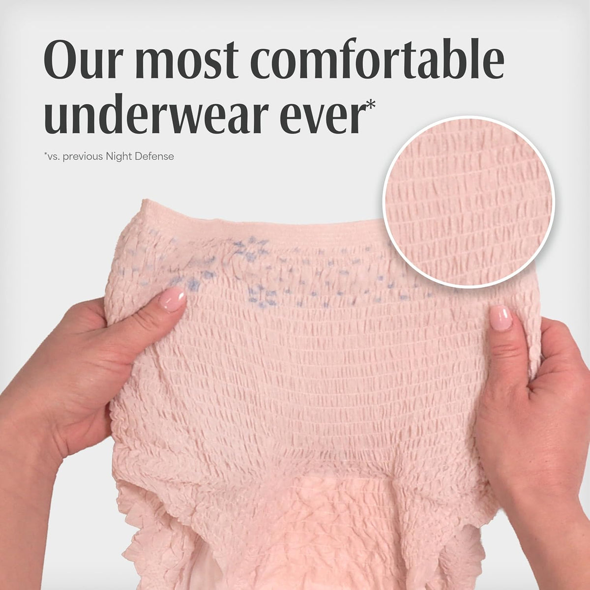 Depend Night Defense Incontinence Underwear for Women, Medium, 60 Count - view 6