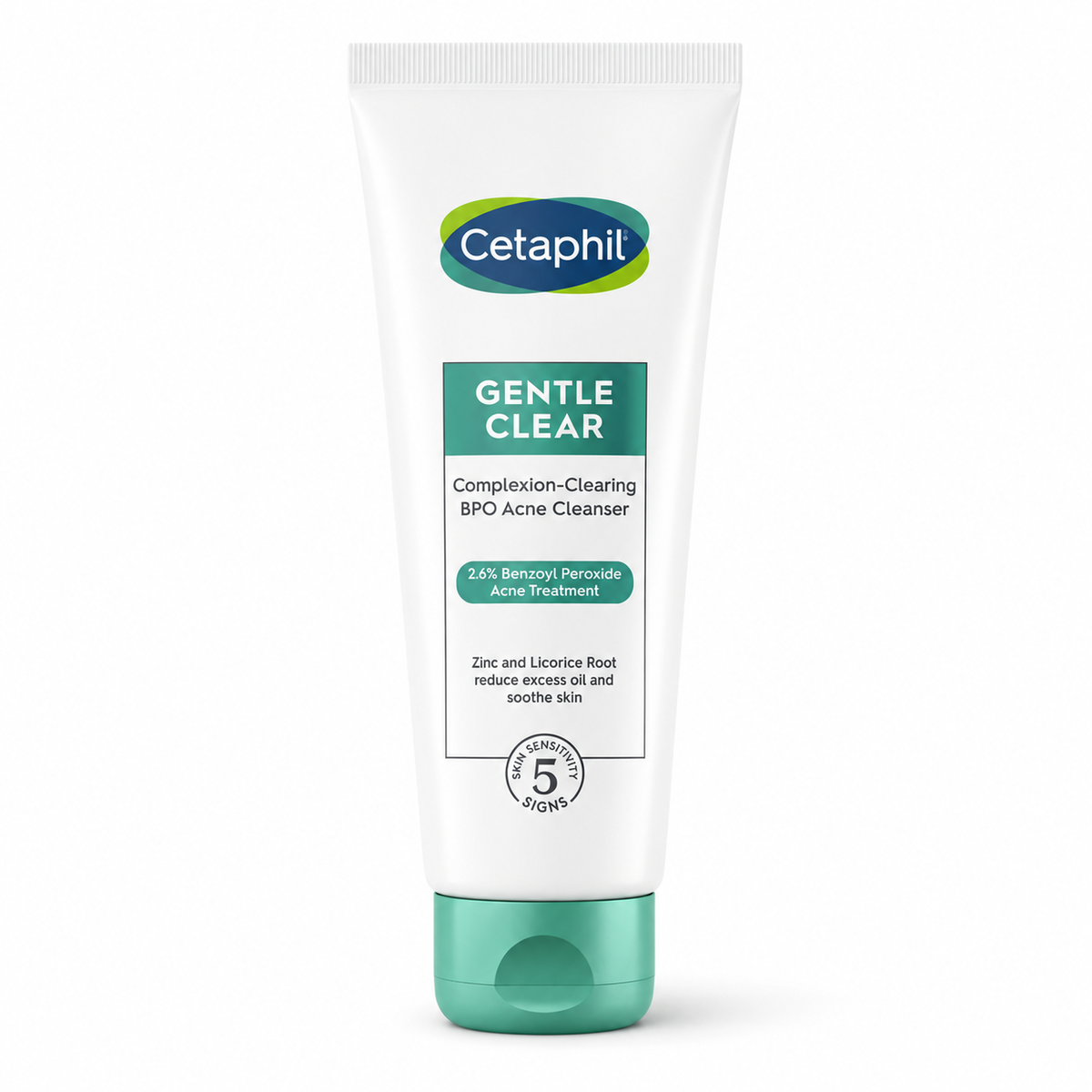 Cetaphil Gentle Clear Acne Cleanser - Tube standing upright