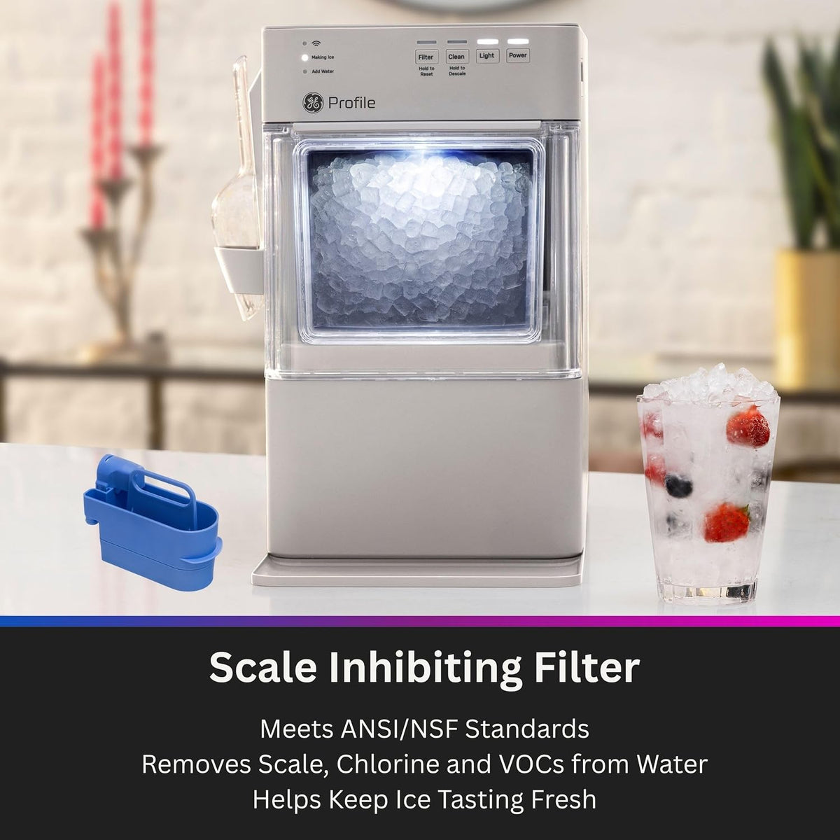GE Profile Opal Mini Nugget Ice Maker Scale Inhibiting Filter - view 4