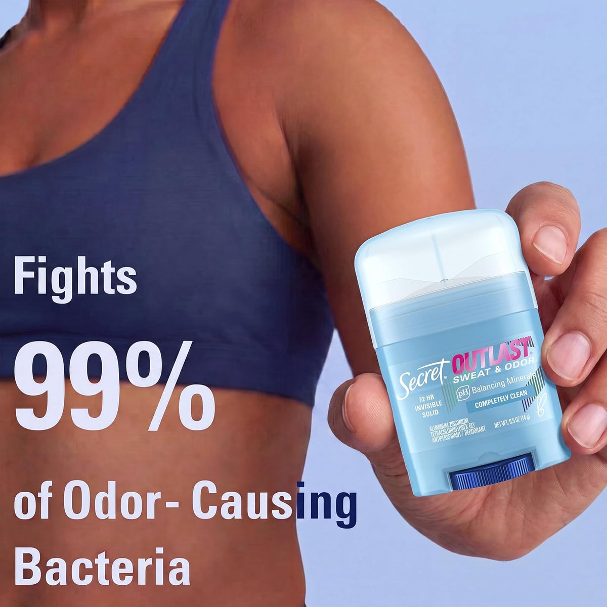 Secret Outlast Antiperspirant Deodorant for Women, Completely Clean, 0.5 oz - view 3