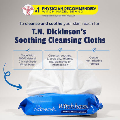 T.N. Dickinson's Witch Hazel Cleansing Cloths, 25 Wipes - view 4