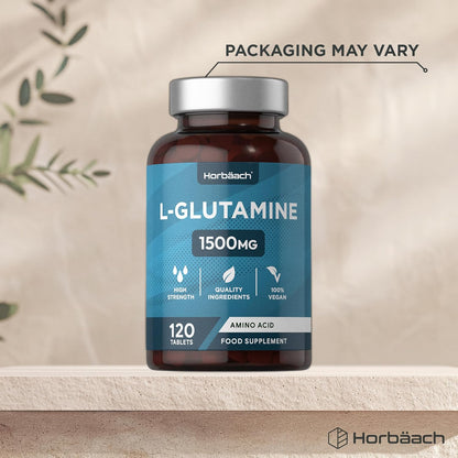 Horbaach L-Glutamine Tablets 1500mg - 120 Count - view 4