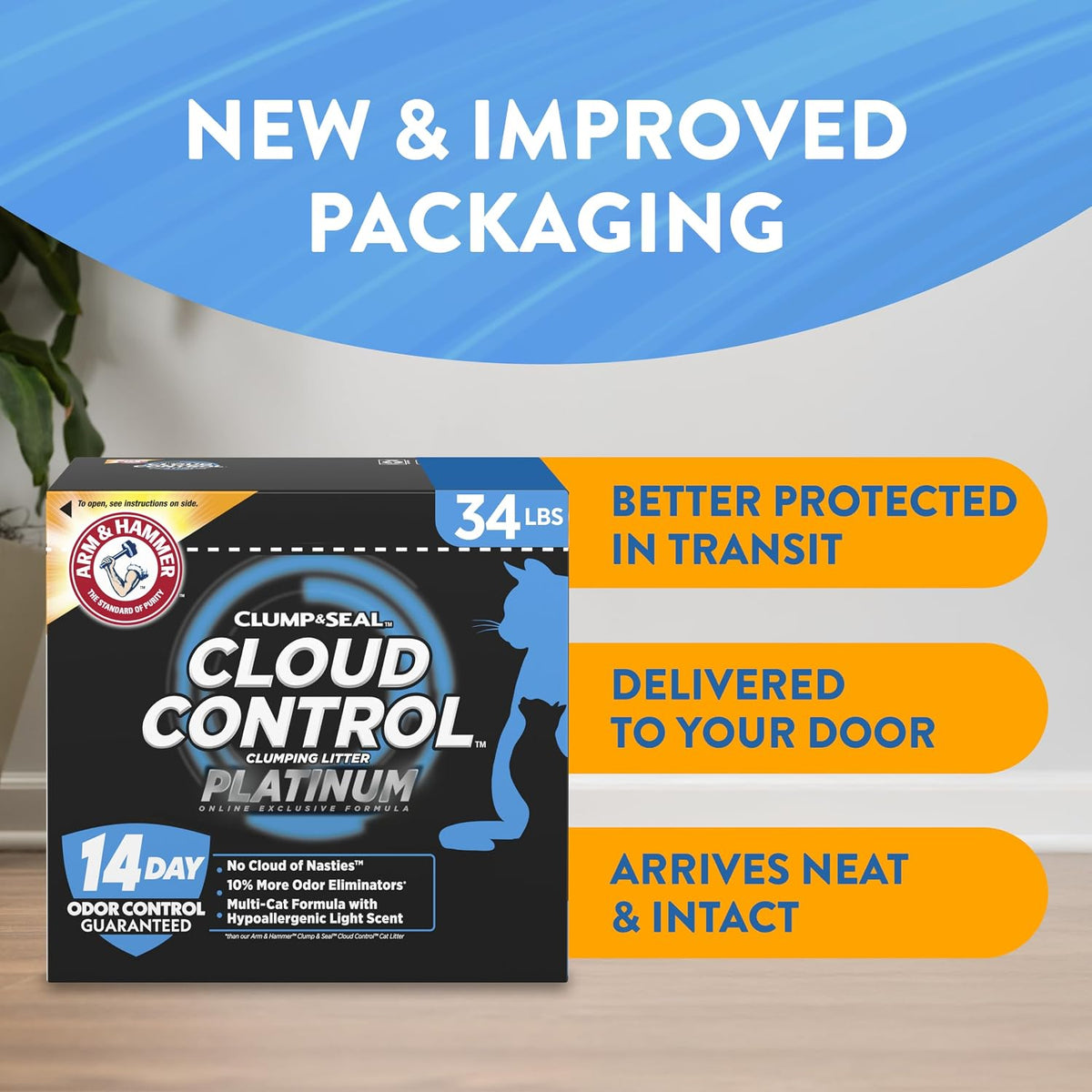 Arm & Hammer Cloud Control Platinum Clumping Cat Litter, 34 lb - view 2