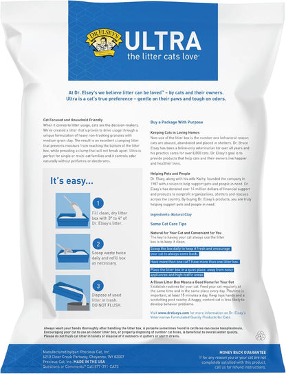 Dr. Elsey's Ultra Unscented Clumping Clay Cat Litter, 18 lb - view 2