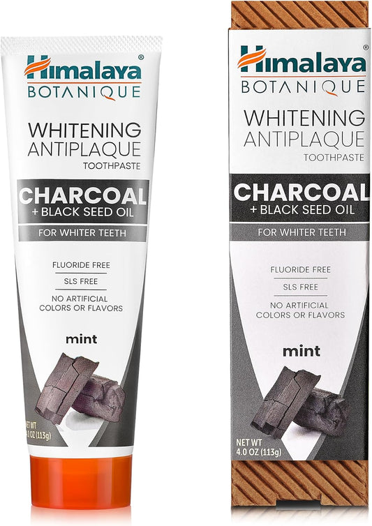 Himalaya Charcoal and Black Seed Oil Toothpaste, Mint, 4 oz (113 g)