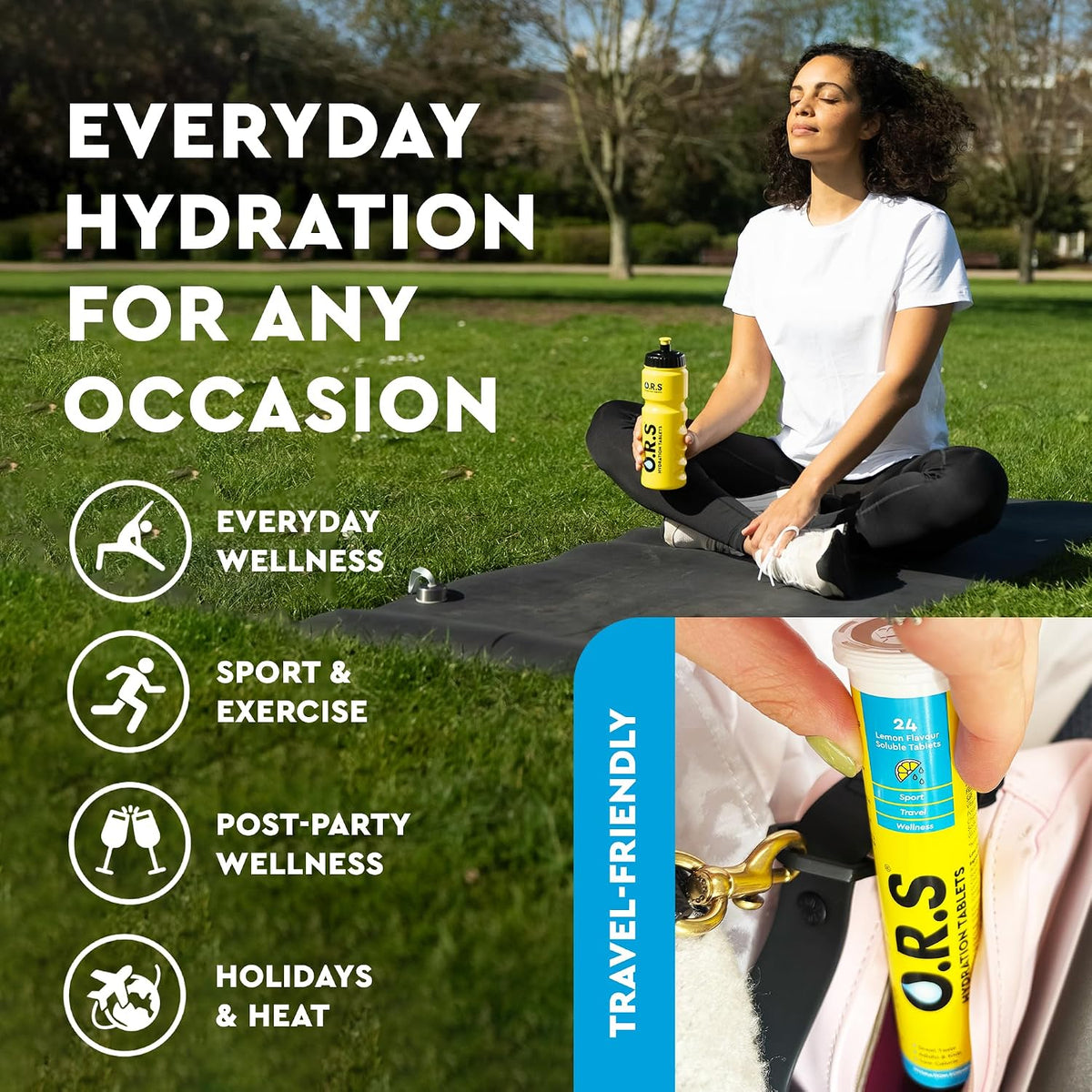 O.R.S Hydration Tablets, Natural Lemon Flavour, 72 Count - view 5