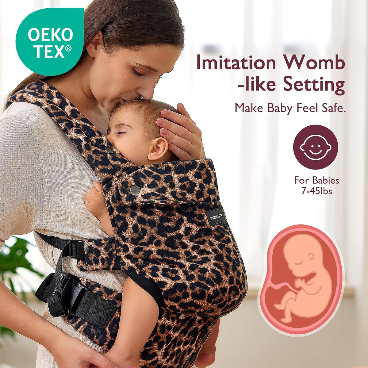 Momcozy PureHug Baby Carrier for 7-45 lbs — alternate product view