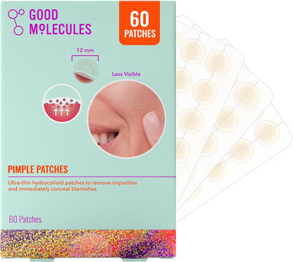 Good Molecules Hydrocolloid Pimple Patches for Face, 60 Count