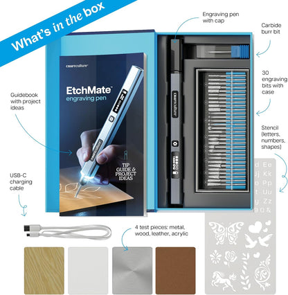 Craft Culture EtchMate Cordless Engraving Pen Kit with 31 Bits - view 5