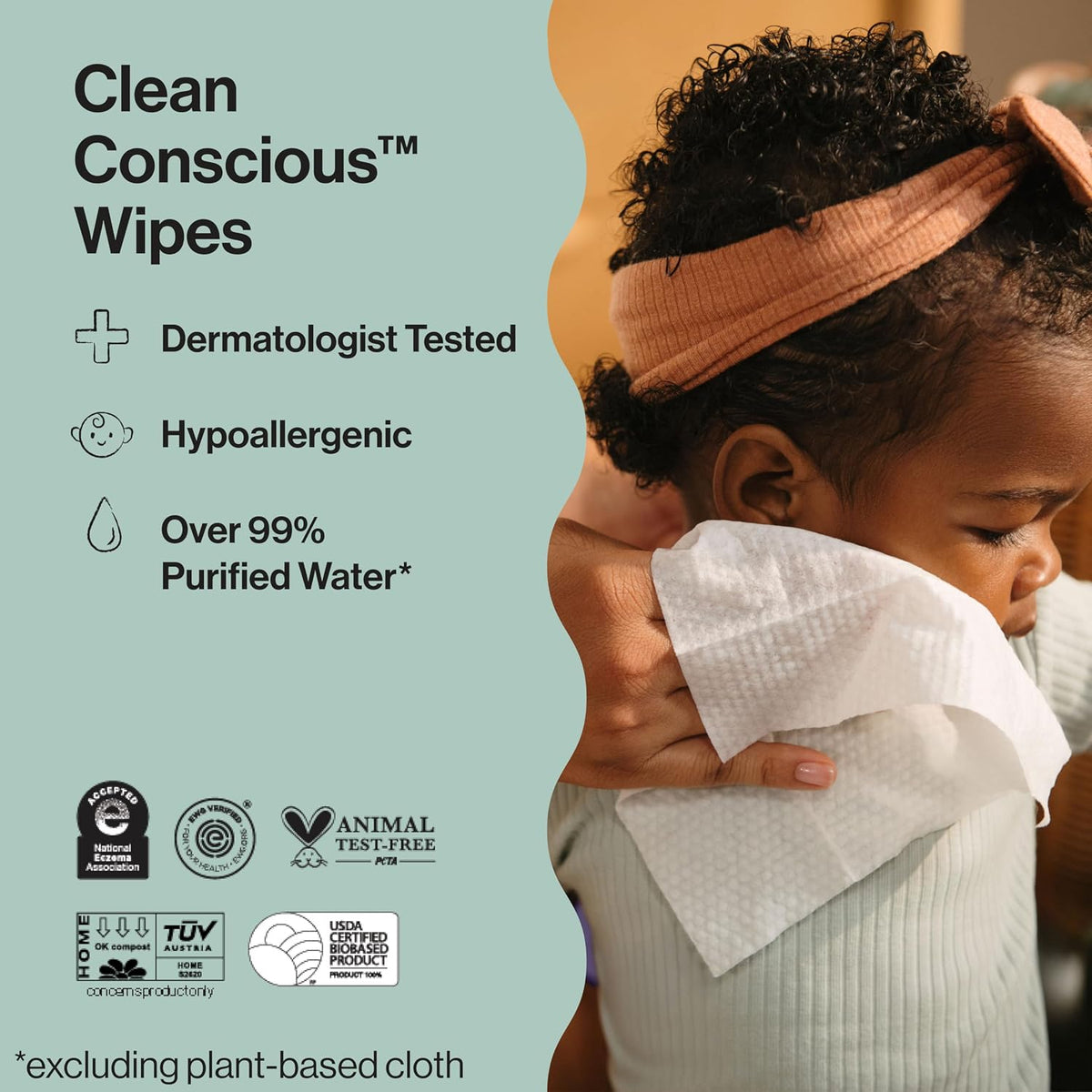 The Honest Company Multi-Use Baby Wipes, Pattern Play, 60 Count - view 6
