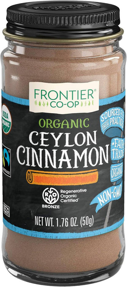 Simply Organic Ground Ceylon Cinnamon by Frontier Co-op, 1.76 oz