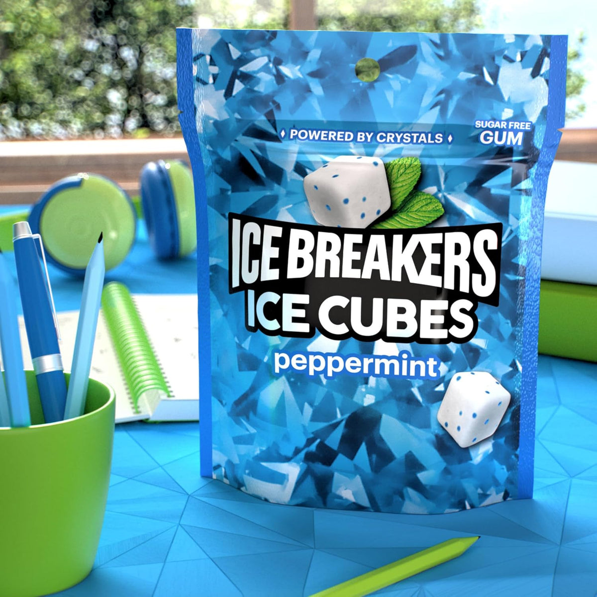 Ice Breakers Ice Cubes Peppermint Sugar-Free Chewing Gum, 100 Count - view 6