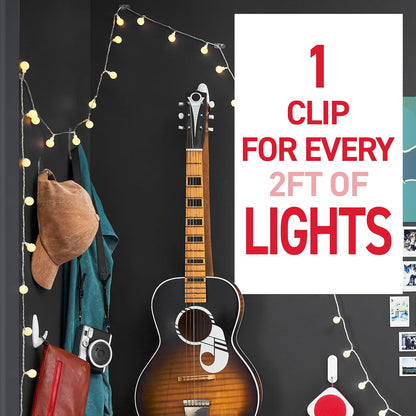 Command Clear Indoor Mini Light Clips Value Pack, 45 Clips and 54 Strips - view 4