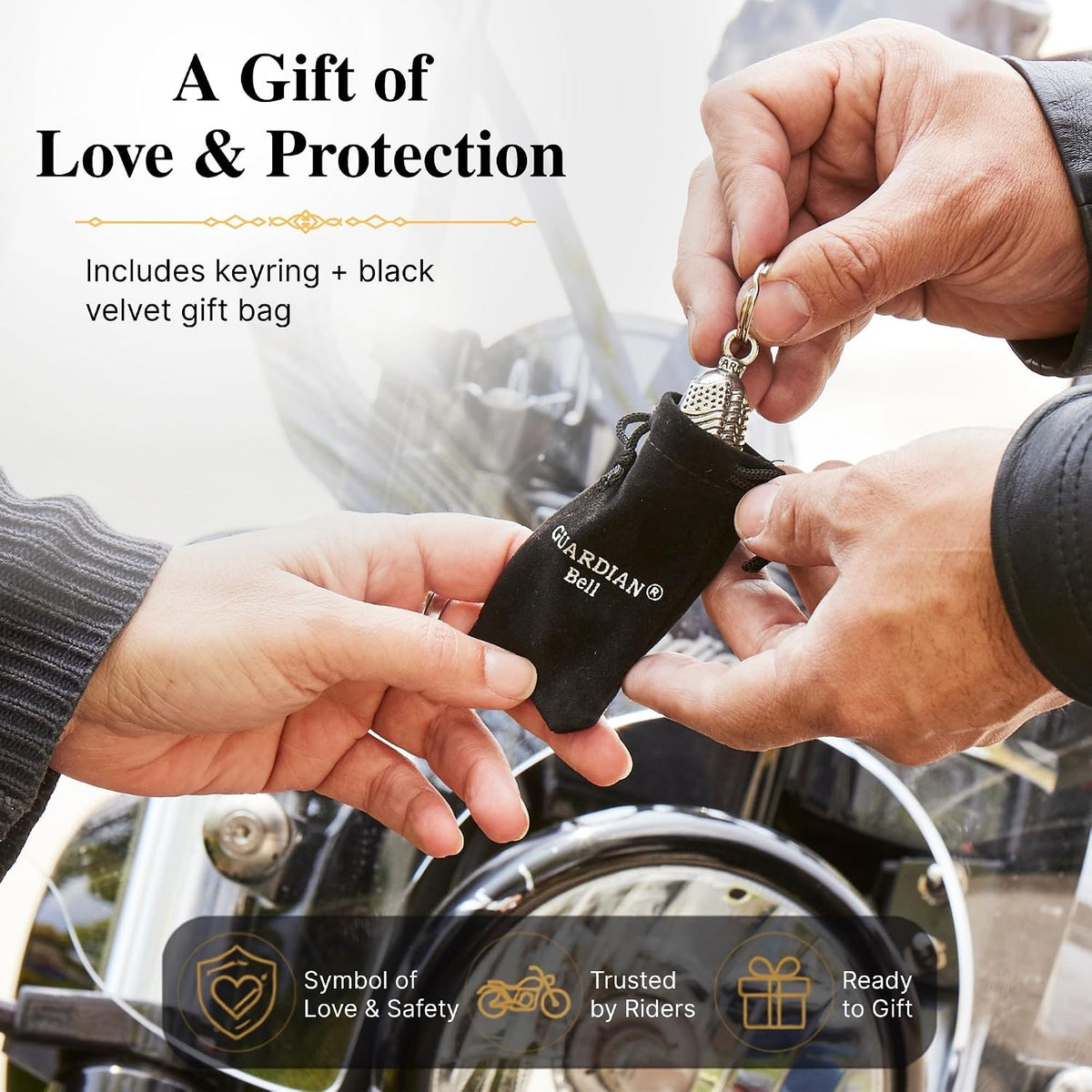 Guardian Bell Religious Good Luck Bell with Keyring and Gift Bag - view 2