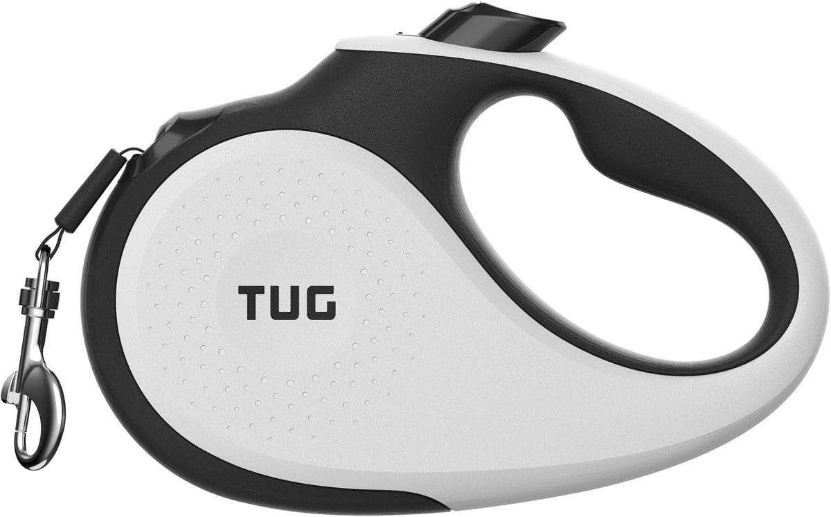 TUG Original Retractable Dog Leash, 16 ft, Medium, White — product view