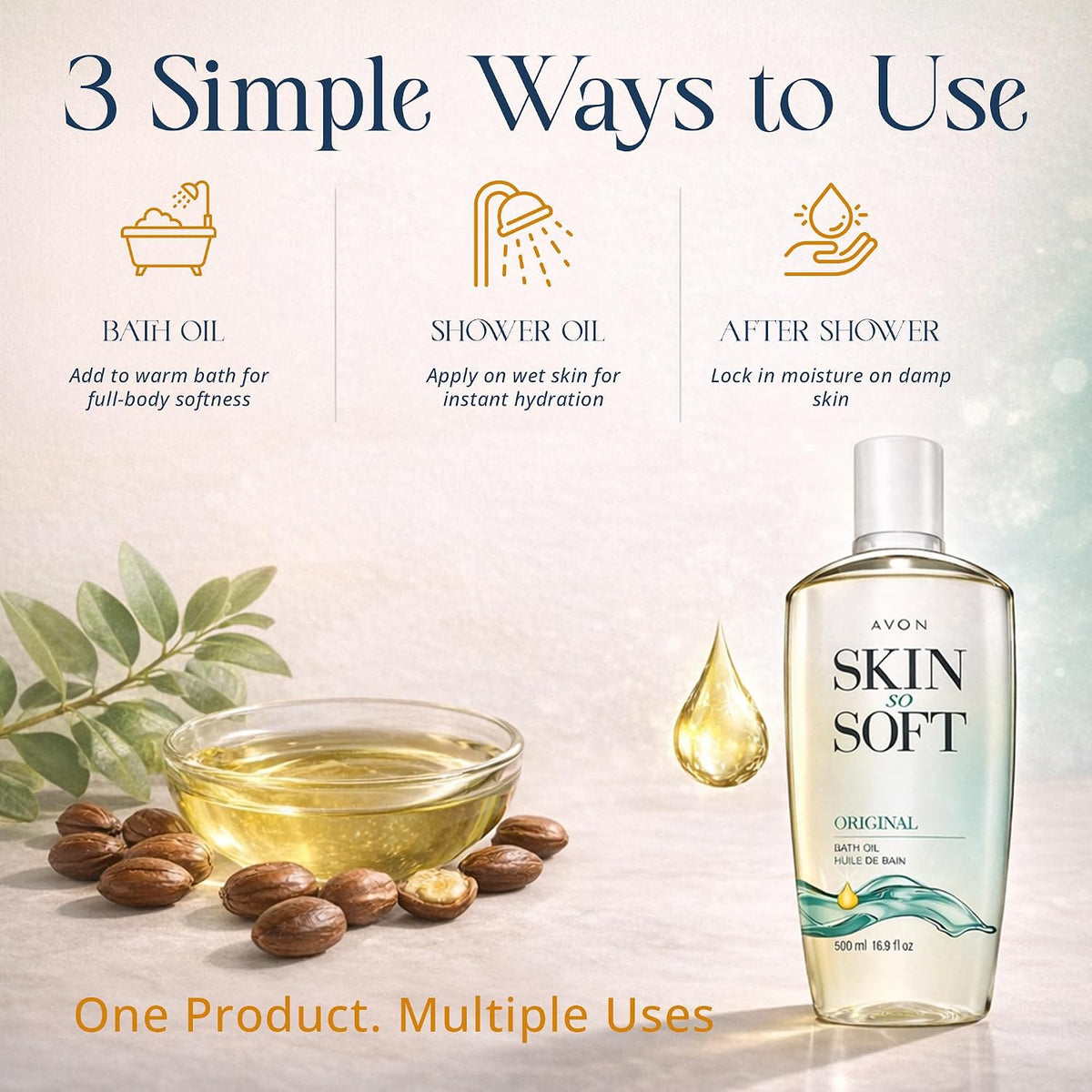 Avon Skin So Soft Original Bath Oil, 16.9 oz - view 4