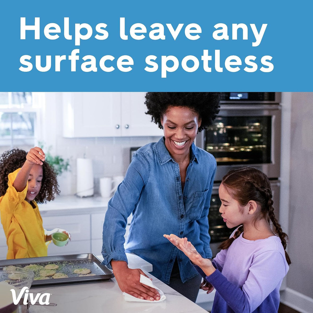 Viva Multi-Surface Cloth Paper Towels, 12 Triple Rolls - view 5