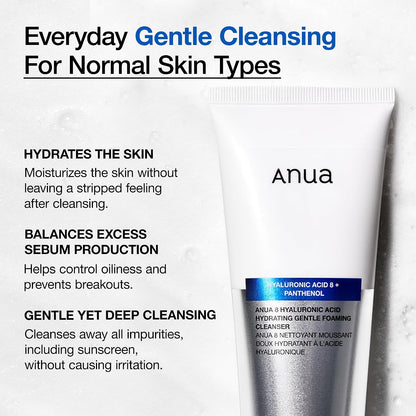 Anua Gentle Double Cleanser Duo, Cleansing Oil Mild and Foaming Cleanser - view 4