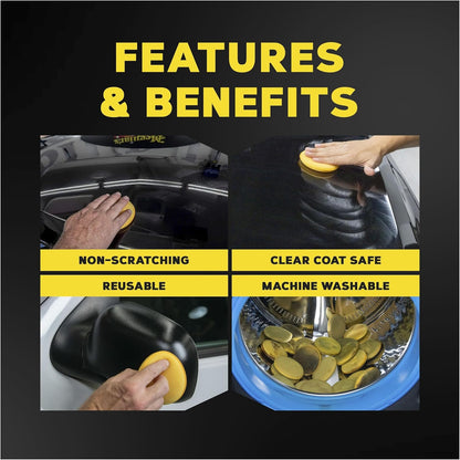 Meguiar's 4 Inch Foam Applicator Pads, Pack of 4 - view 3