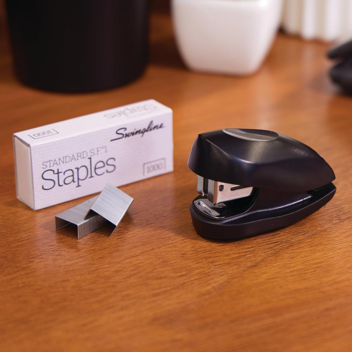 Swingline Tot Mini Stapler, 12 Sheet, Black, with 1,000 Staples - view 2