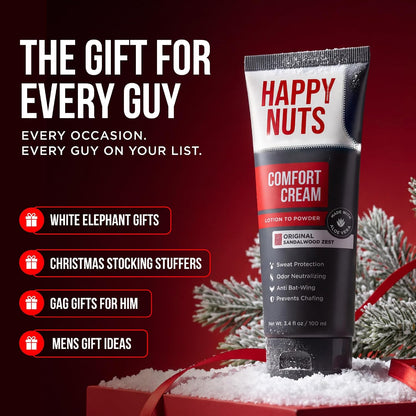 Happy Nuts Comfort Cream Deodorant for Men, Aluminium-Free, Original, 3.4 fl oz - view 5