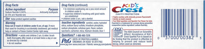 Crest Kids Fluoride Anticavity Toothpaste, Sparkle Fun Flavor 4.6 oz - view 3