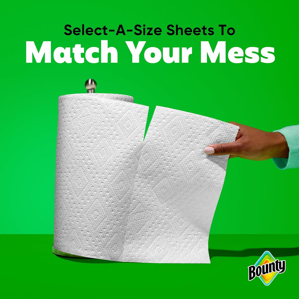 Bounty Select-A-Size Paper Towels, White, 8 Triple Rolls - view 5