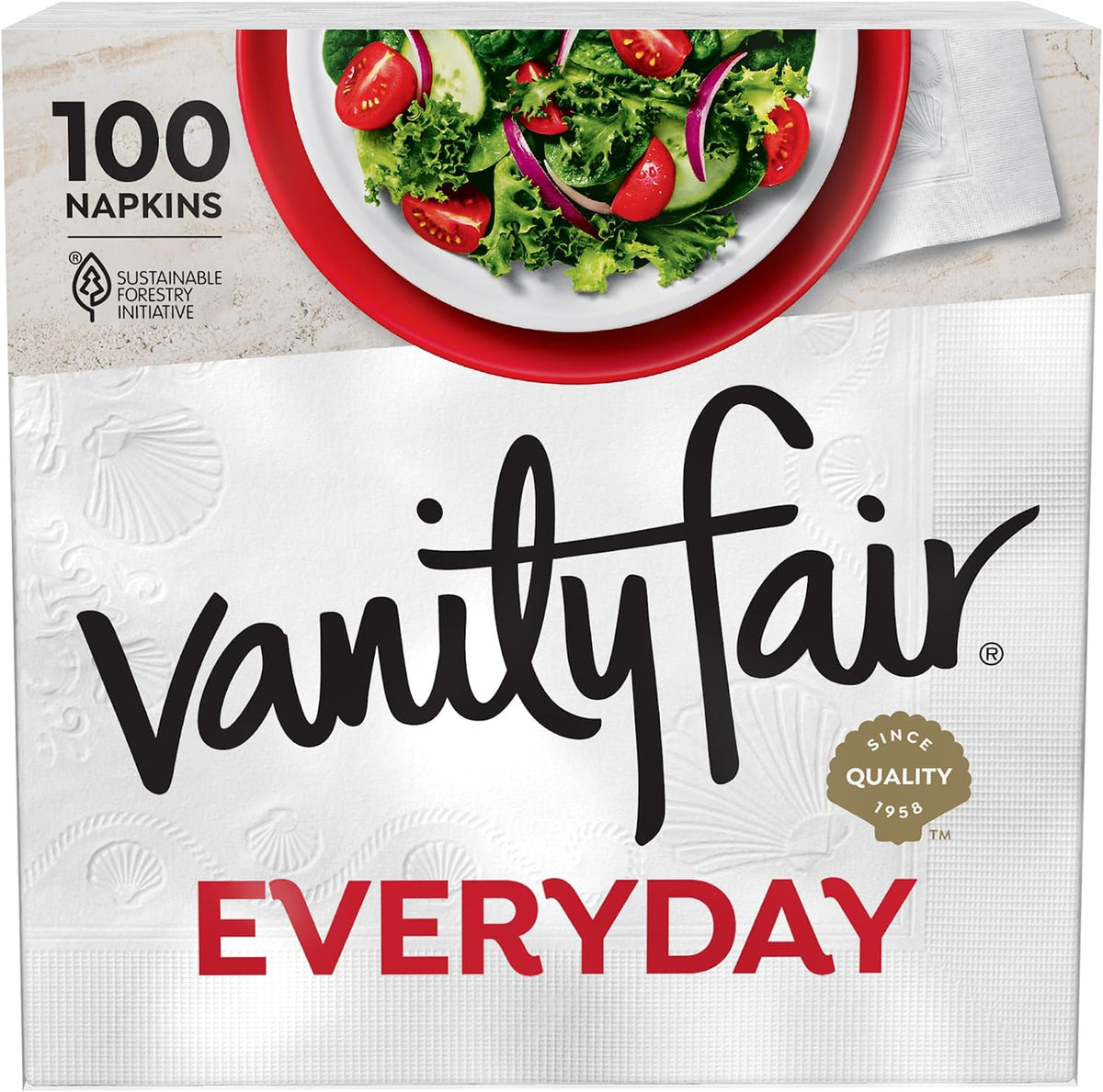 Vanity Fair Everyday Paper Napkins, 100 Count — product view