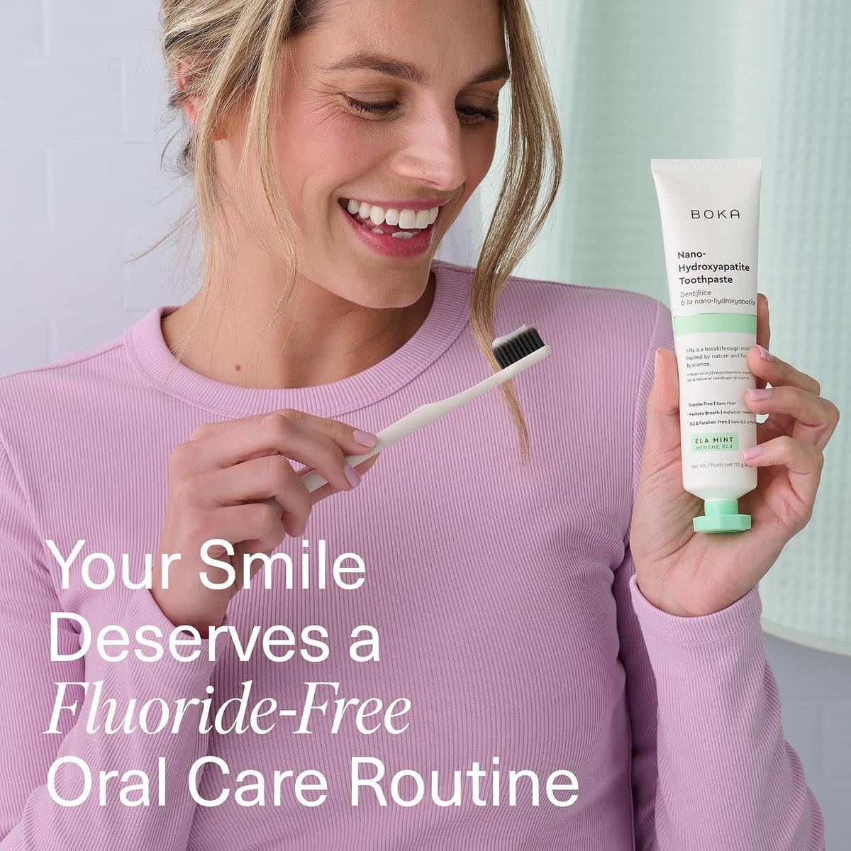 Boka Fluoride-Free Nano Hydroxyapatite Toothpaste Ela Mint - view 2