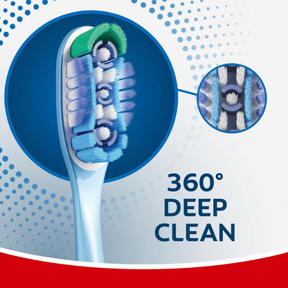 Colgate 360 Deep Clean 4-in-1 Medium Toothbrushes, Pack of 4 - view 3