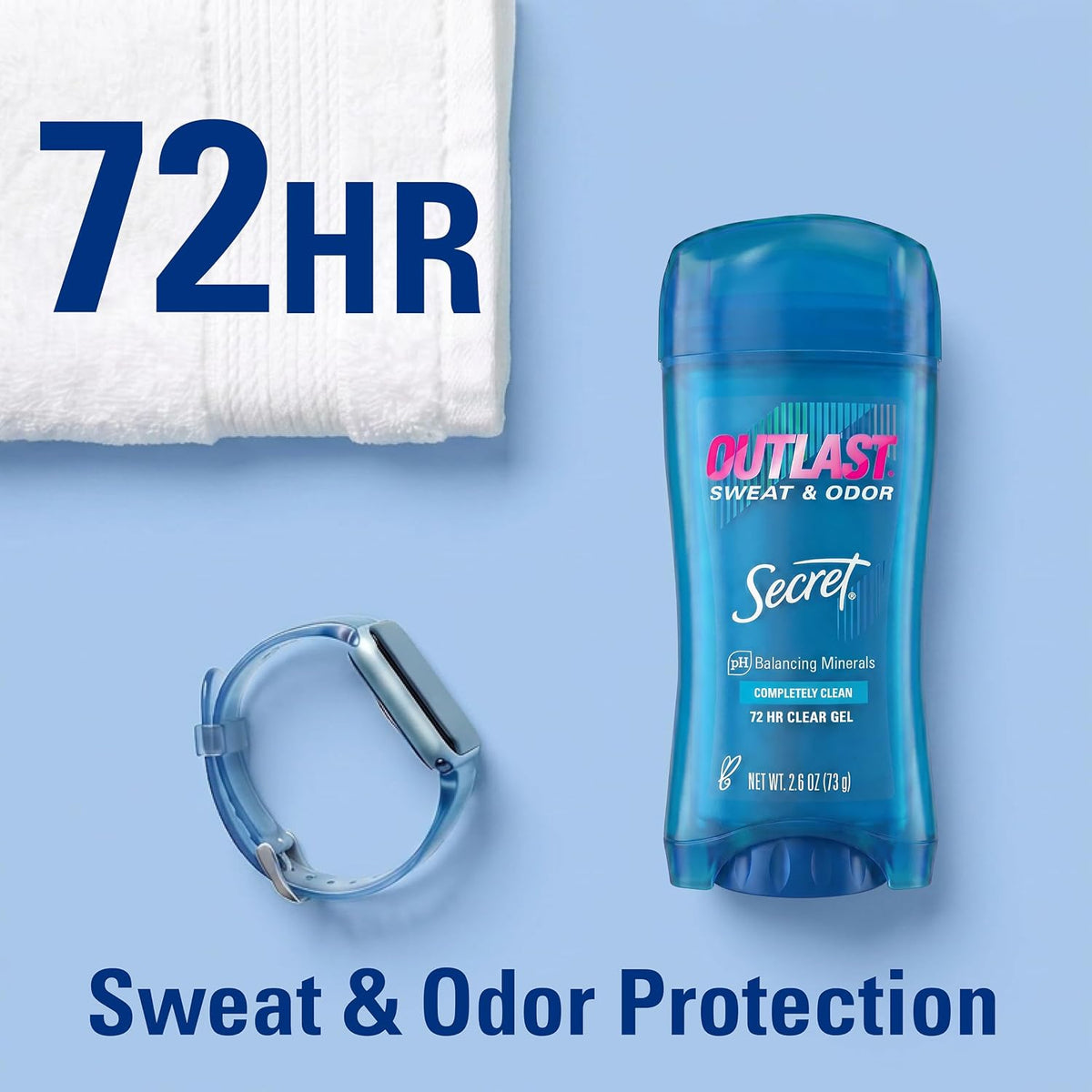 Secret Outlast Antiperspirant Deodorant for Women, Clear Gel, 2.6 oz, Pack of 2 - view 4